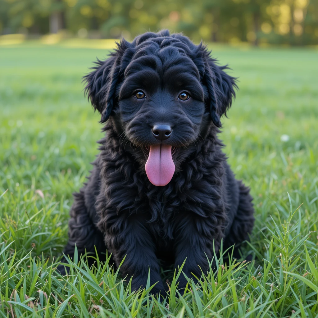 black labradoodle puppy