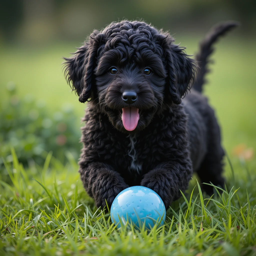 black labradoodle puppy