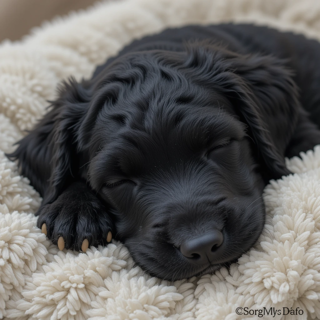 black labradoodle puppy