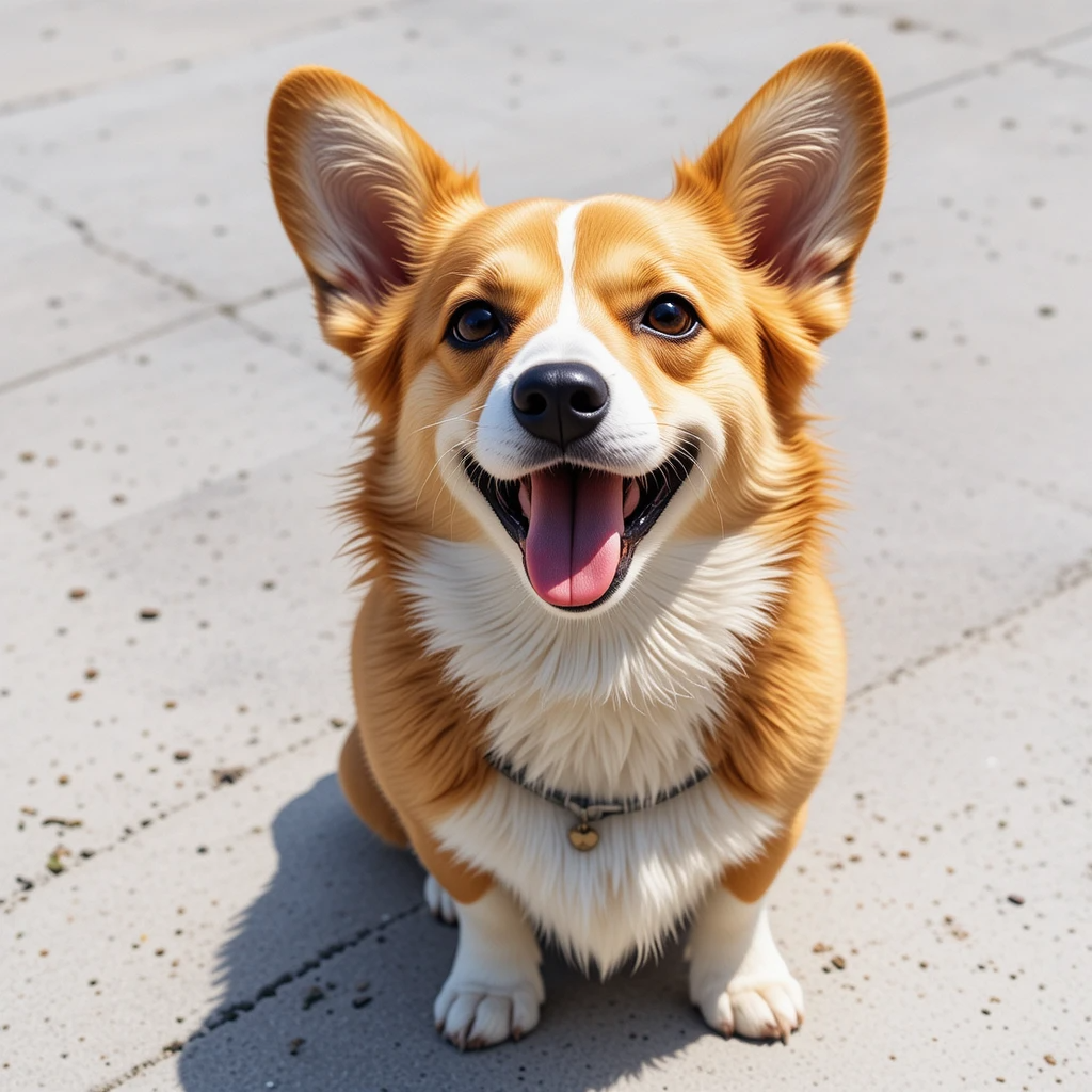 Summers with a corgi