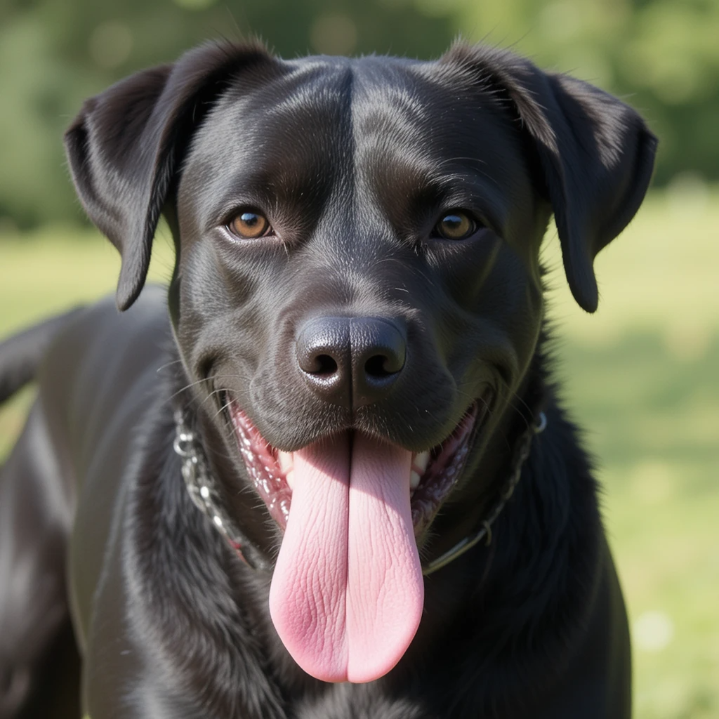 Black Boxer Lab Mix: