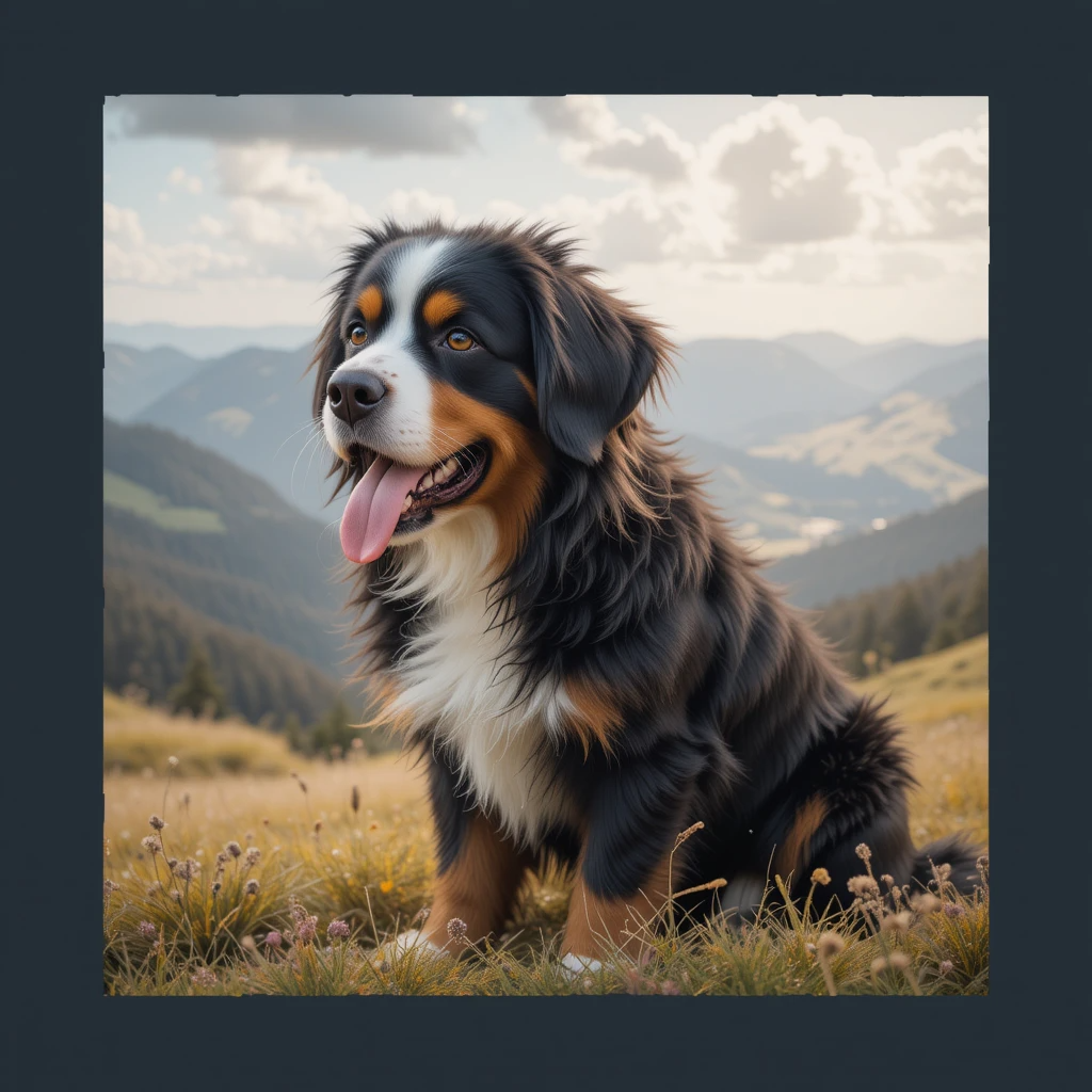 mini Bernese mountain dog