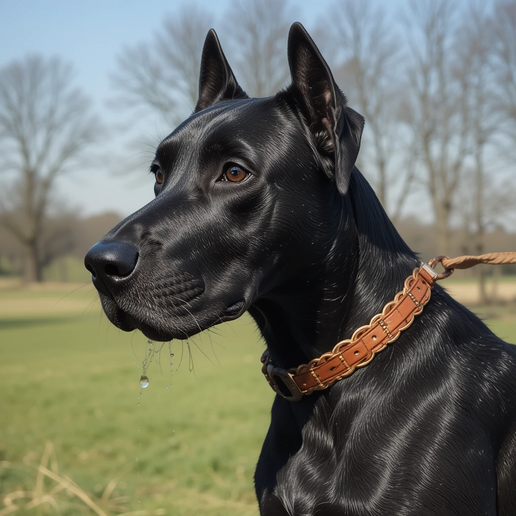 black great Dane