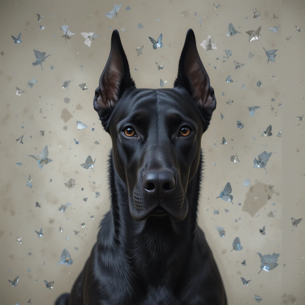 black great Dane