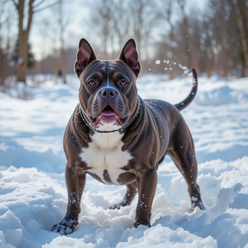 Preparing for Winters with an American Bully