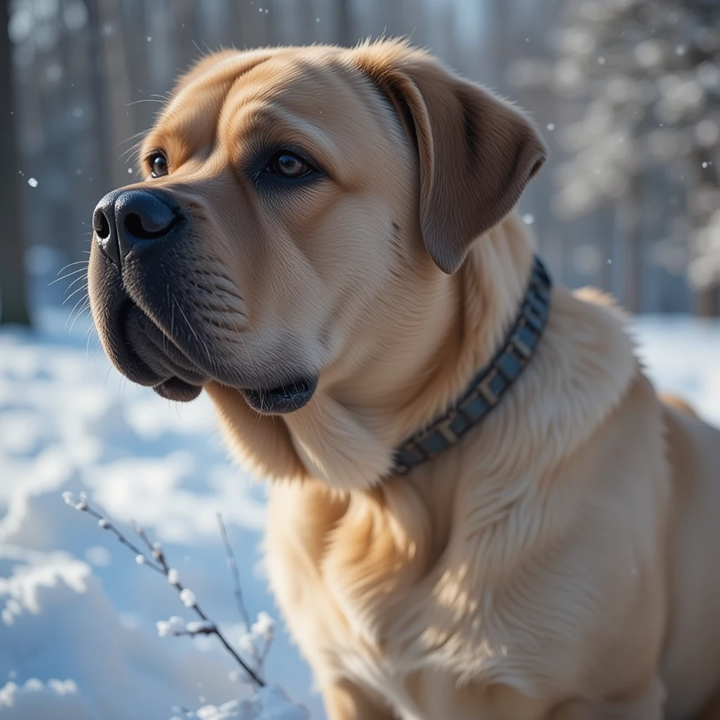 Winters with Bullmastiffs