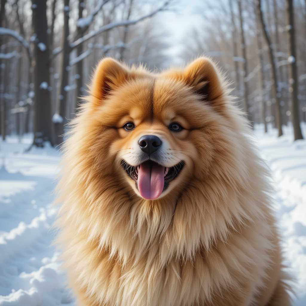 Winters with Chow Dogs