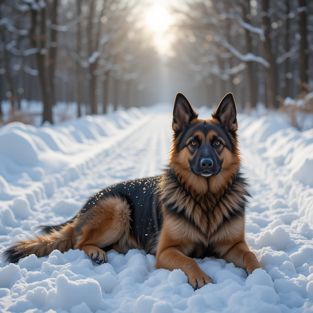 Winter with Your German Shepherd