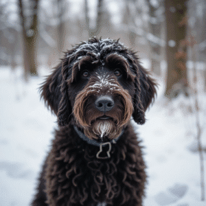 Winter with Labradoodle