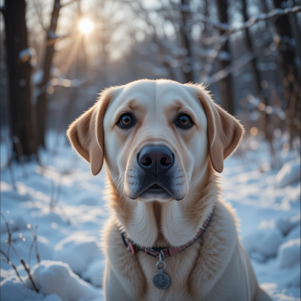 Winter with Labrador