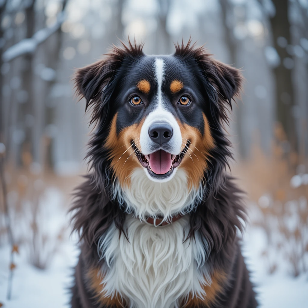 Australian Shepherds in Winter